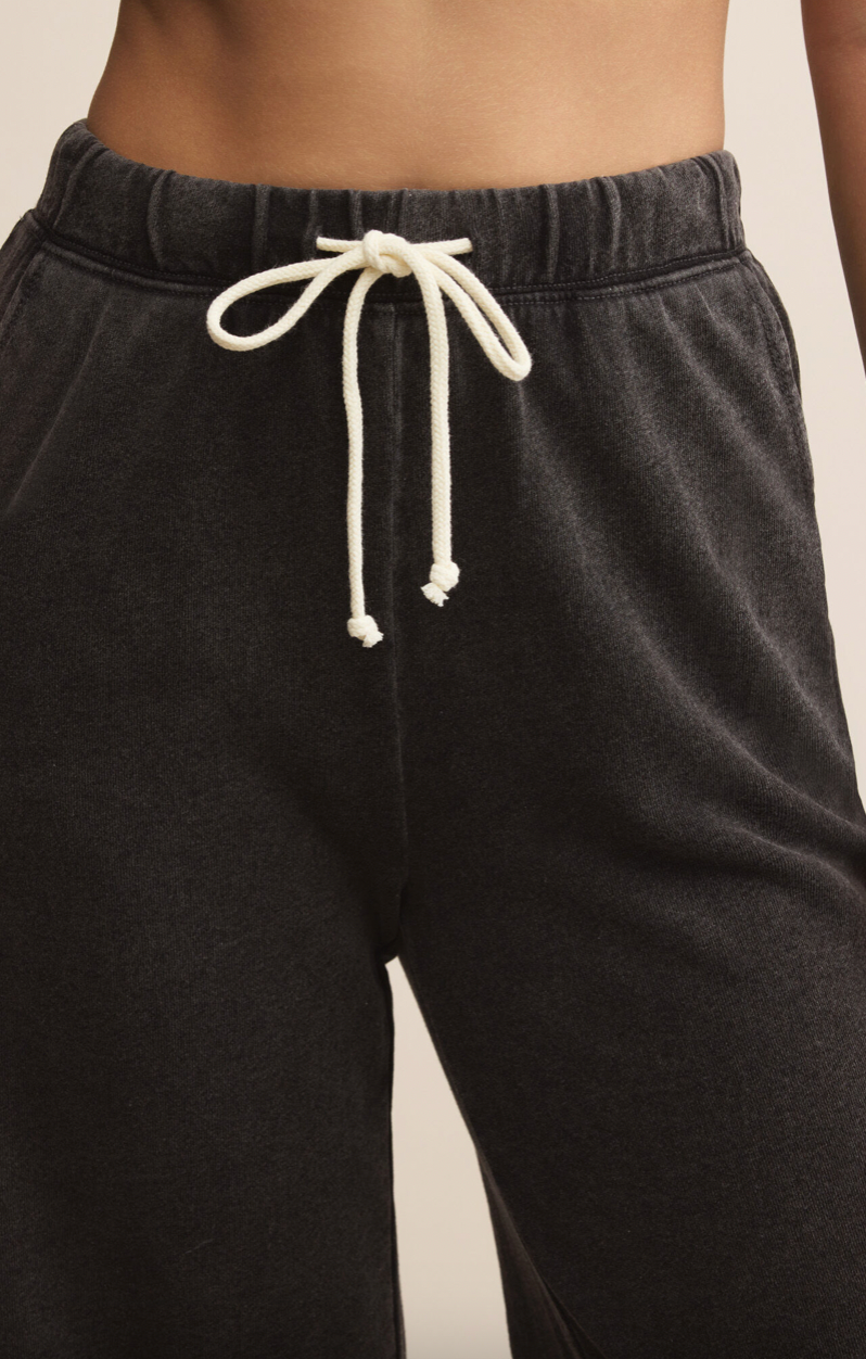Z Supply Hunter Knit Denim Pant - Vintage Black