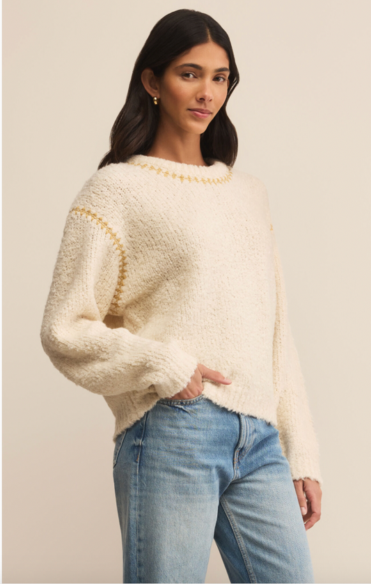 z Supply Romnie Sweater - Crystal