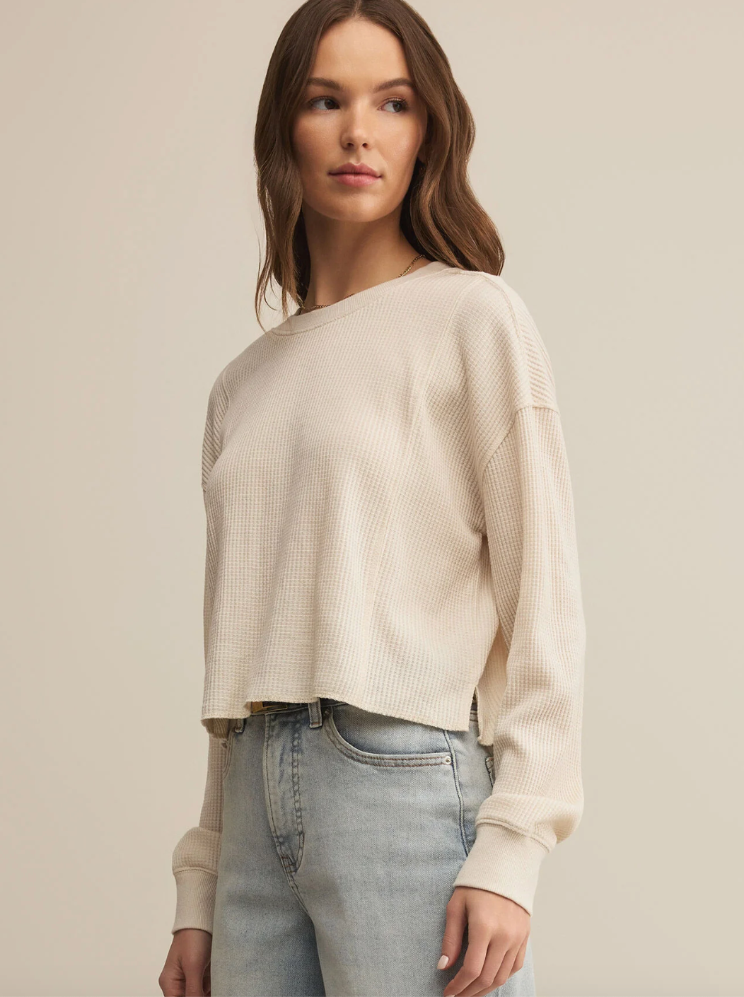 Z Supply Angel Mini Thermal Top - Crystal