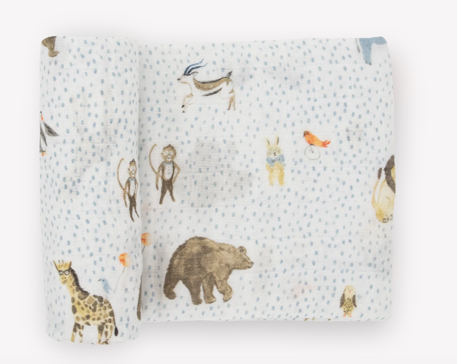 Little Unicorn Cotton Muslin Swaddle Blanket - Party Animals