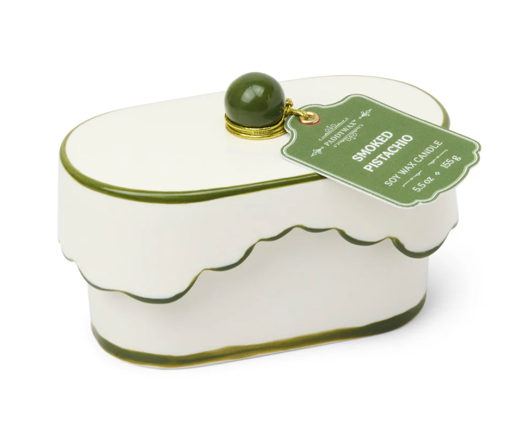 Paddywax Smoked Pistachio - Chérie 5.5 oz Ceramic Candle