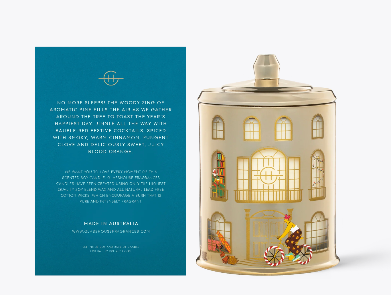 Glasshouse Fragrances 13.4oz Candle - Christmas Morning