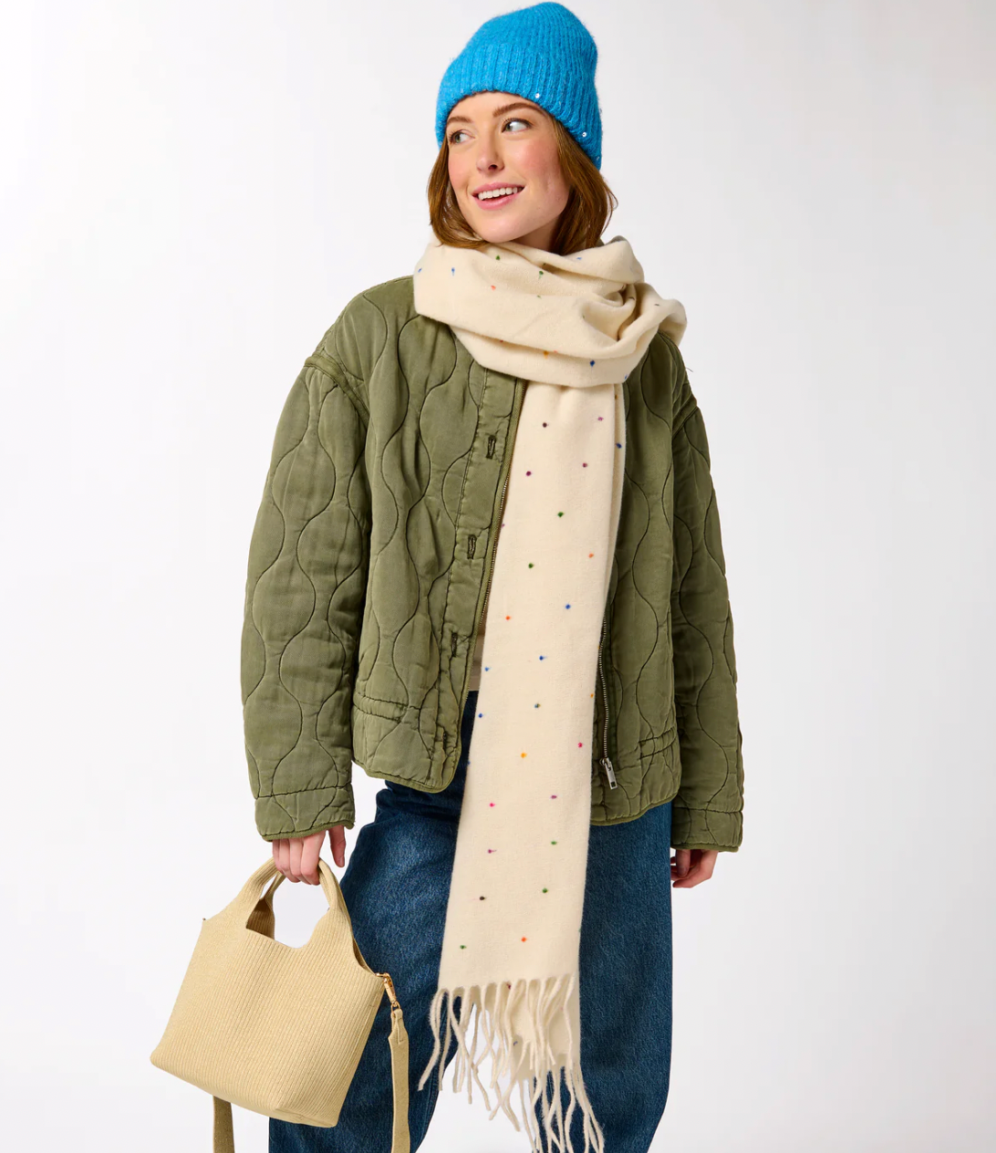 Jolie Scarf - Ivory