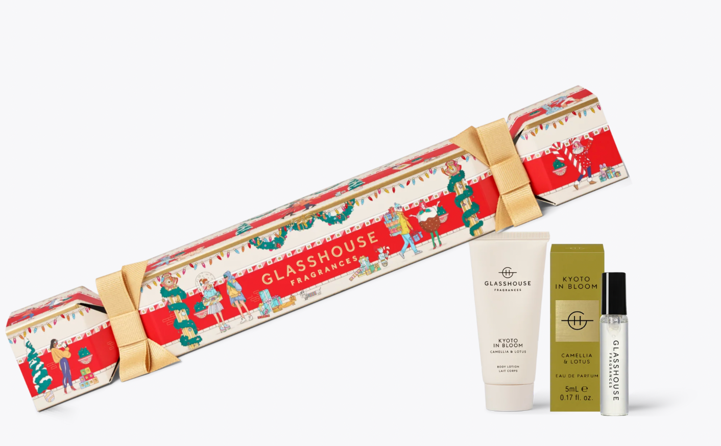 Glasshouse Fragrances - Holiday 2025 Gift Set - Body Lotion & Perfume - Kyoto in Bloom