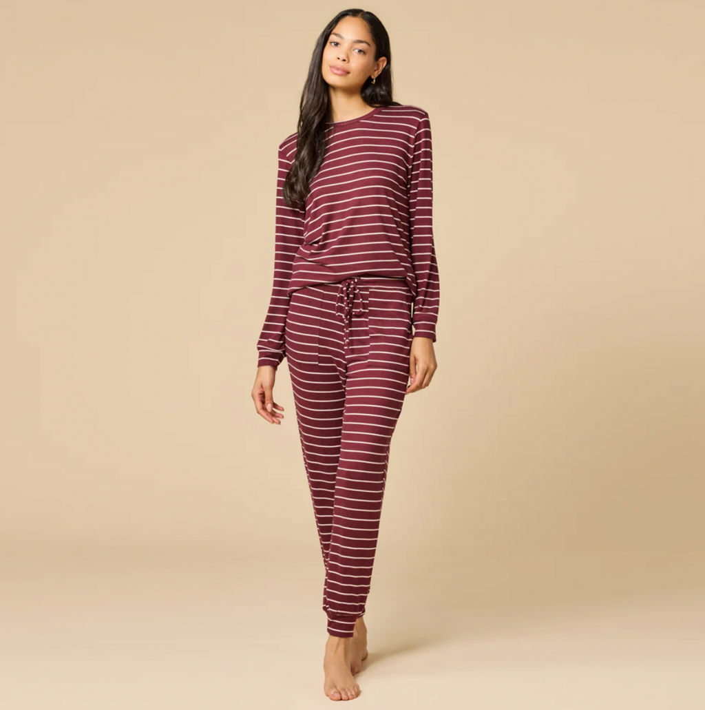 Softies Dream Jersey Drew Crew Neck Lounge Top
