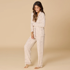 Softies Aria Slim Notch Collar PJ Set - Wild Almond
