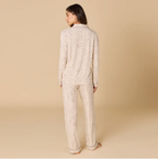 Softies Aria Slim Notch Collar PJ Set - Wild Almond