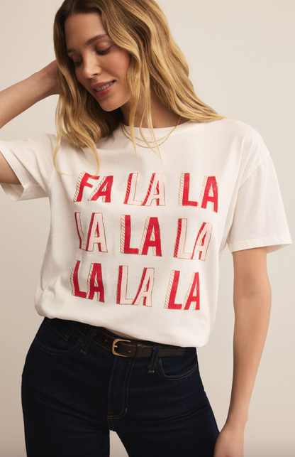 Z Supply Holiday Falalala Boyfriend Tee