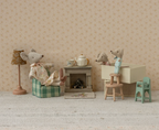 Maileg Fireplace - Mouse - Blue or Off White