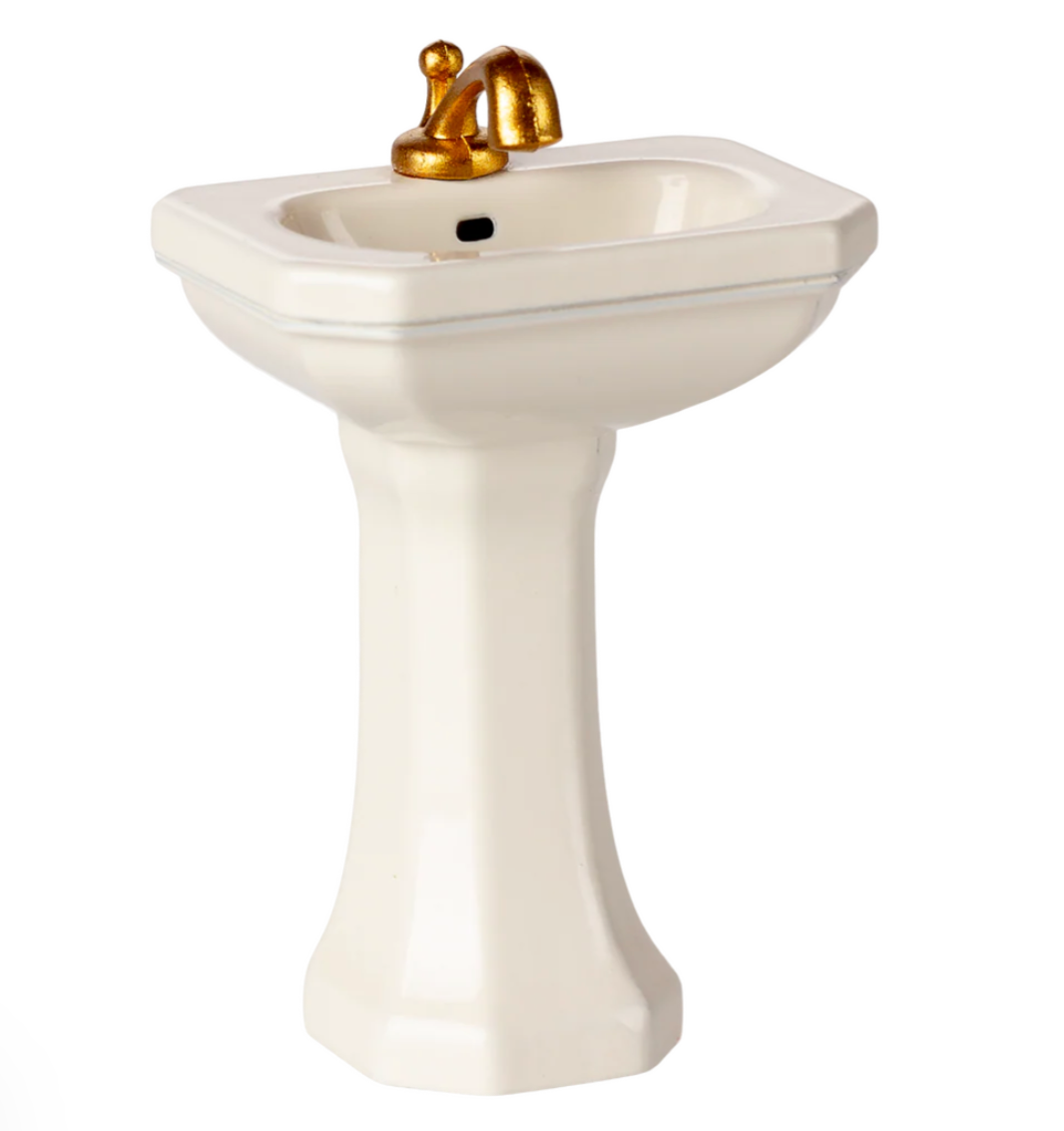 Maileg Bathroom Sink - Mouse - Off White