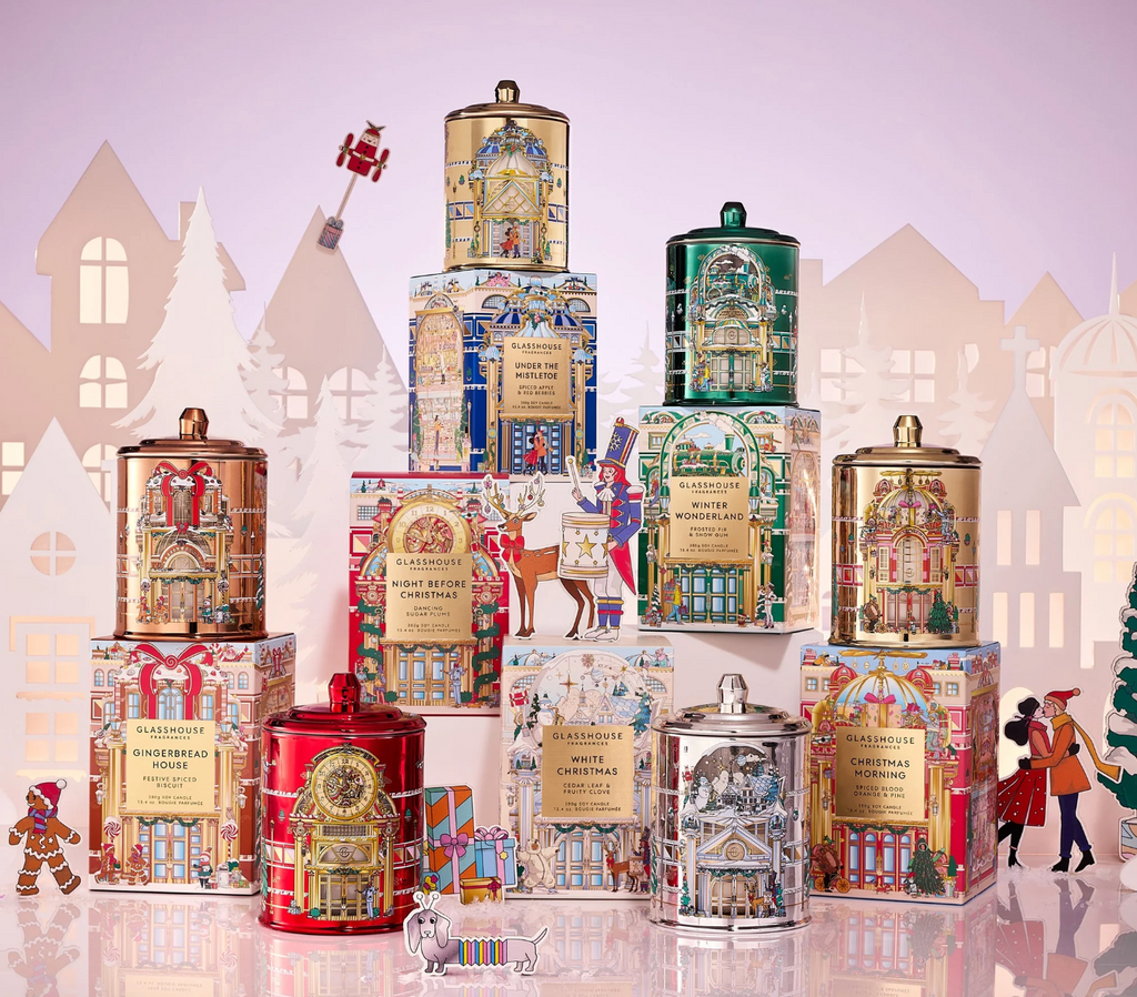 Glasshouse Fragrances 13.4oz Candle - White Christmas