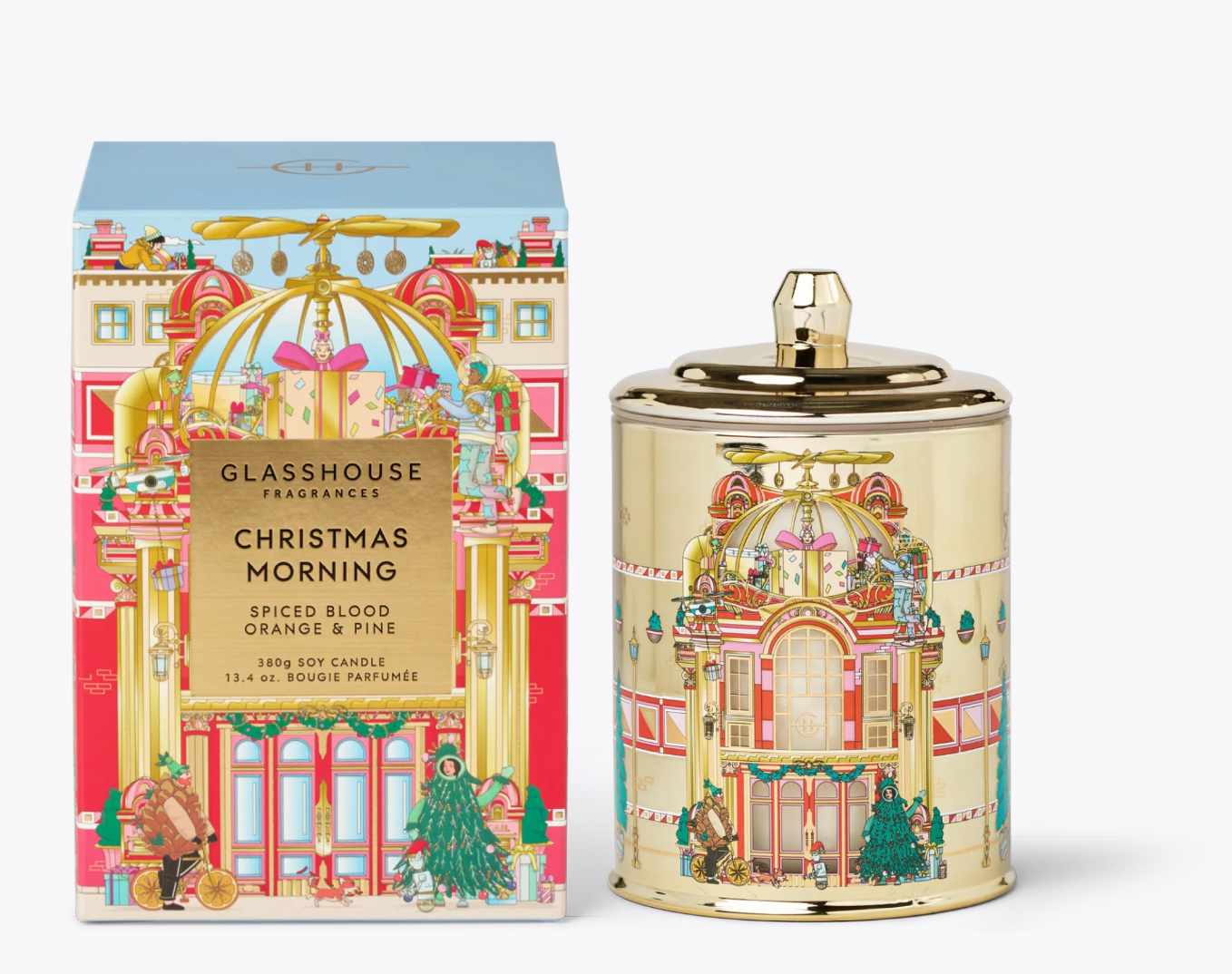 Glasshouse Fragrances 13.4oz Candle - Christmas Morning