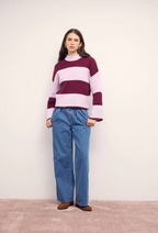 MINKPINK Freja Knit Sweater - Violet/Wine