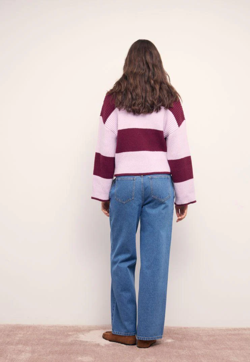MINKPINK Freja Knit Sweater - Violet/Wine