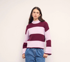 MINKPINK Freja Knit Sweater - Violet/Wine
