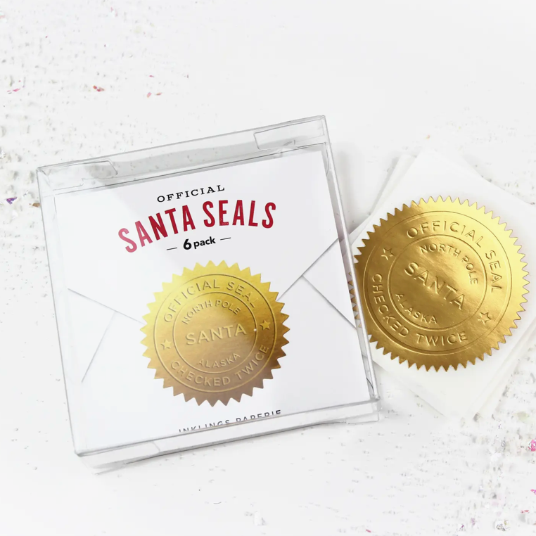 Inkling Paperie - Santa Seals - Holiday Stickers