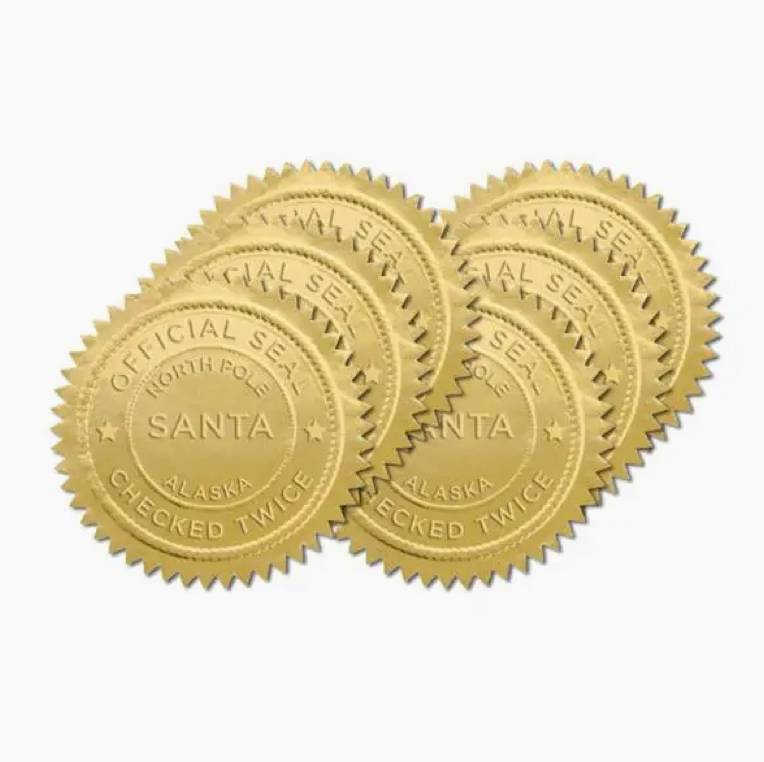 Inkling Paperie - Santa Seals - Holiday Stickers