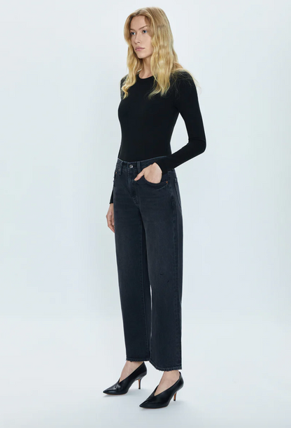 Pistola Lexi Mid-Rise Bowed Straight - Mercury