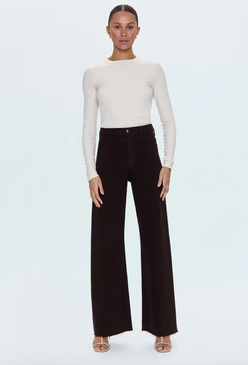 Pistola Penny High Rise Wide Leg Jeans - Mocha