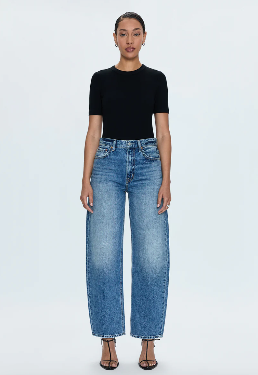 Pistola Wes High Rise Barrel Jeans - Spectacle