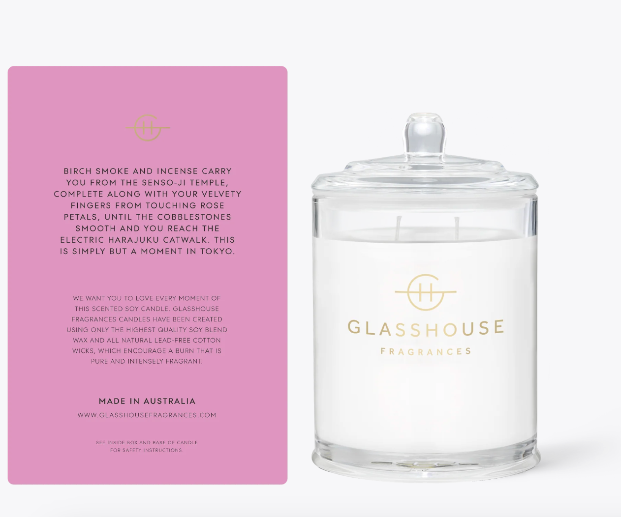 Glasshouse Fragrances A Moment in Tokyo Candle 13.4oz