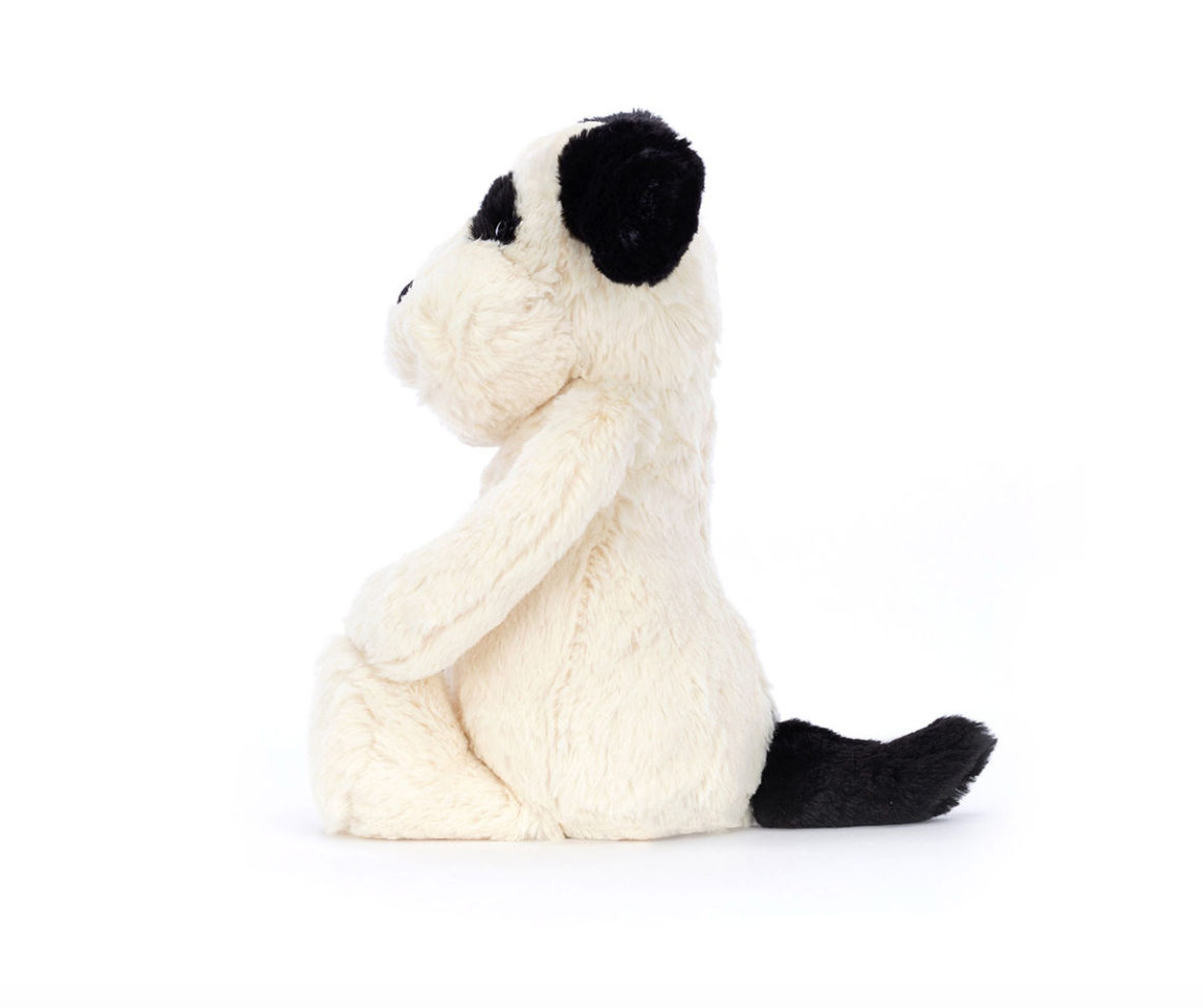 Jellycat Bashful Black & Cream Puppy
