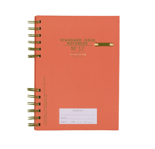 Designworks Ink Standard Issue Planner Notebook No. 12 - Army Green & Chili