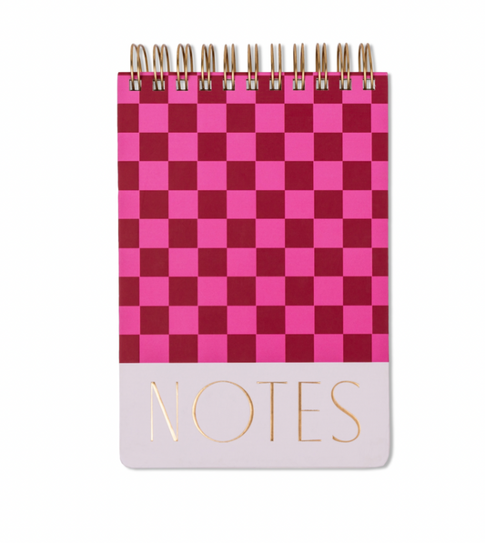 Designworks Ink Large Chunky Notepad - Burgundy + Pink