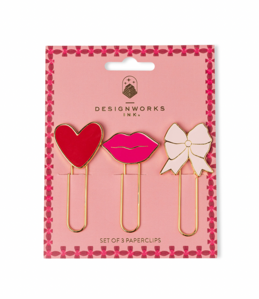 Designworks Ink - Set of 3 Paperclips - Love