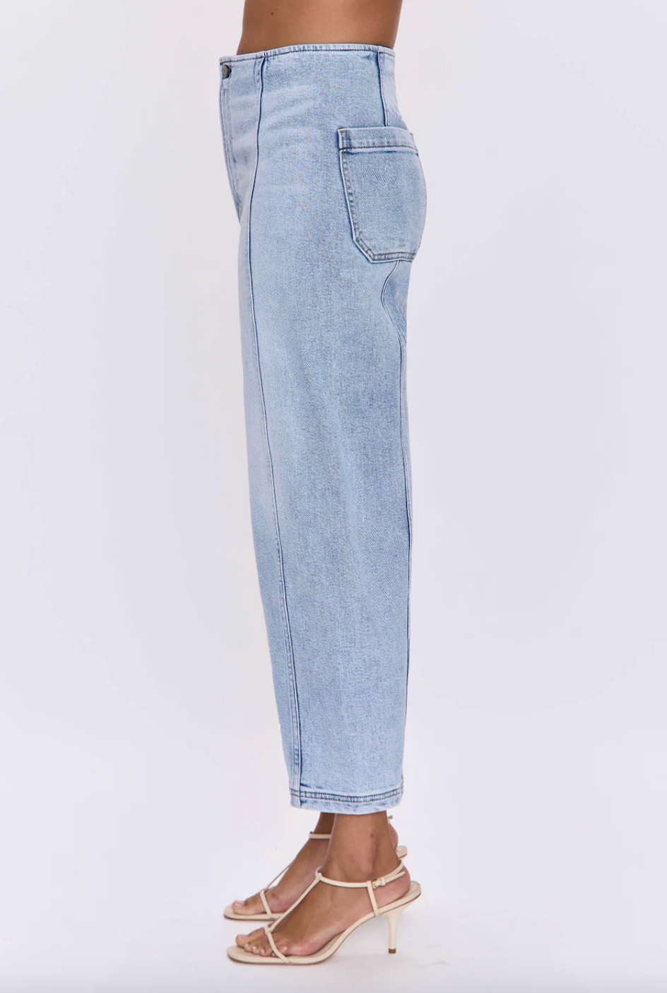 Pistola Blair High Rise Seamed Jeans - Pristine