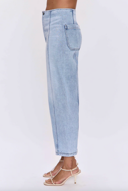 Pistola Blair High Rise Seamed Jeans - Pristine