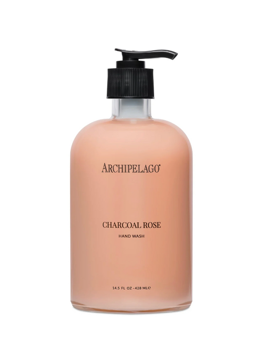 Archipelago Charcoal Rose Glass Hand Wash