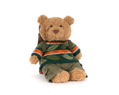 Jellycat Bartholomew Bear Hiking Outfit