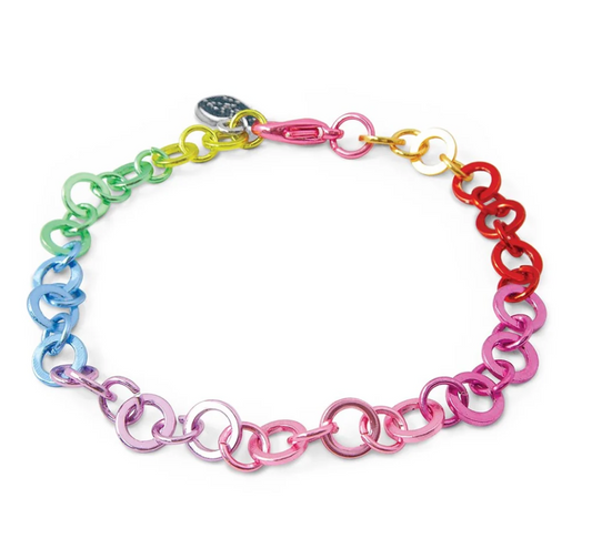 Charm It!  Rainbow Chain Bracelet