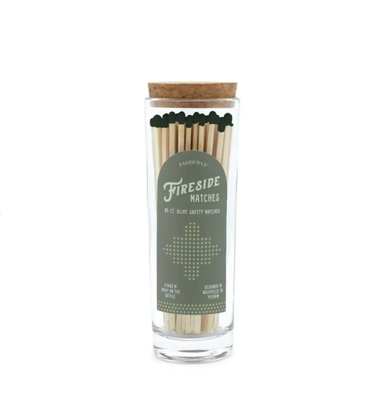 Paddywax Fireside Tall Safety Matches - Green