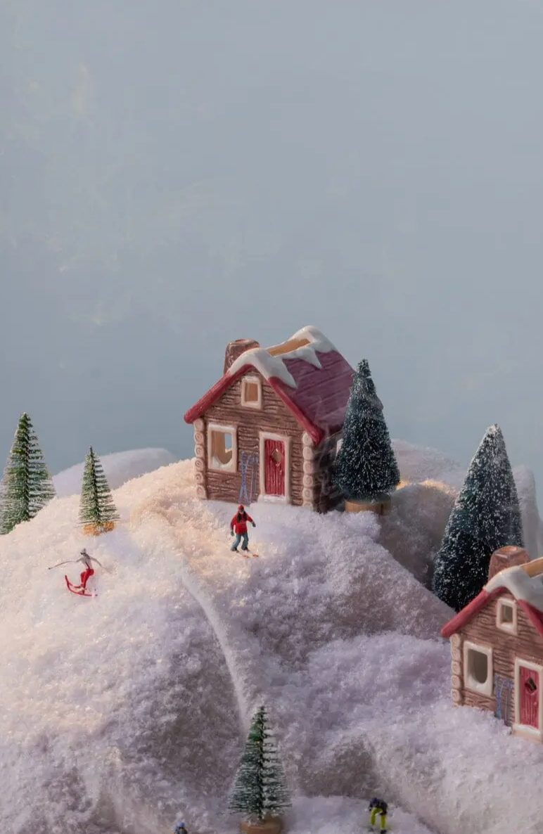Paddywax Holiday Alpine Chalet Tealight & Incense Holder