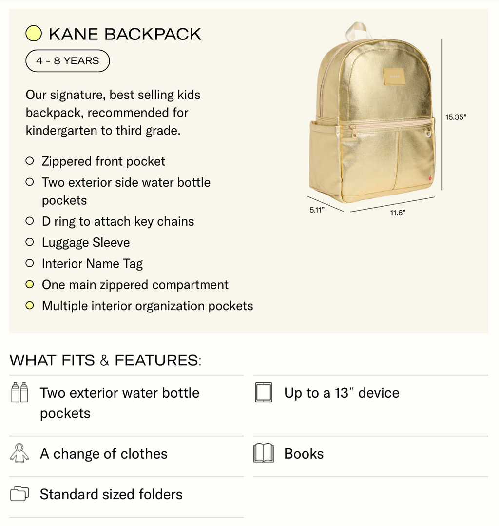 STATE BAGS - KANE BACKPACK - PATCHWORK
