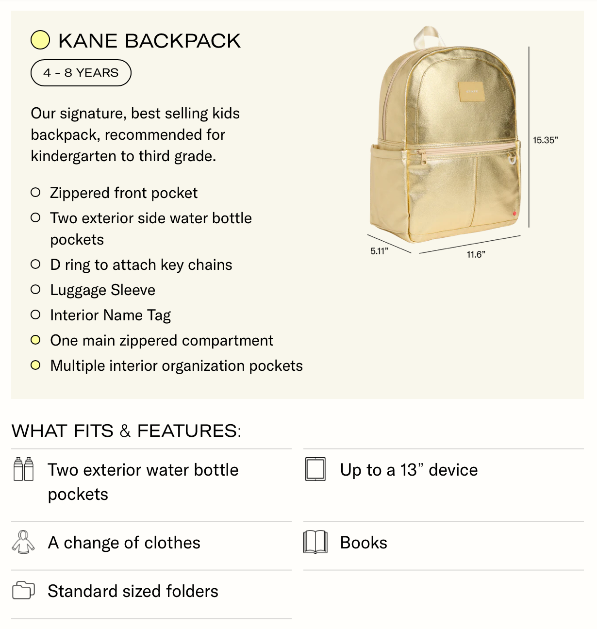 STATE BAGS -  KANE BACKPACK - FUZZY BASKETBALLS