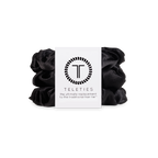 TELETIES - Silk Hair Scrunchie | Large | Jet Black