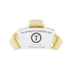 TELETIES - Classic Hair Clip | Medium | Butter Yellow