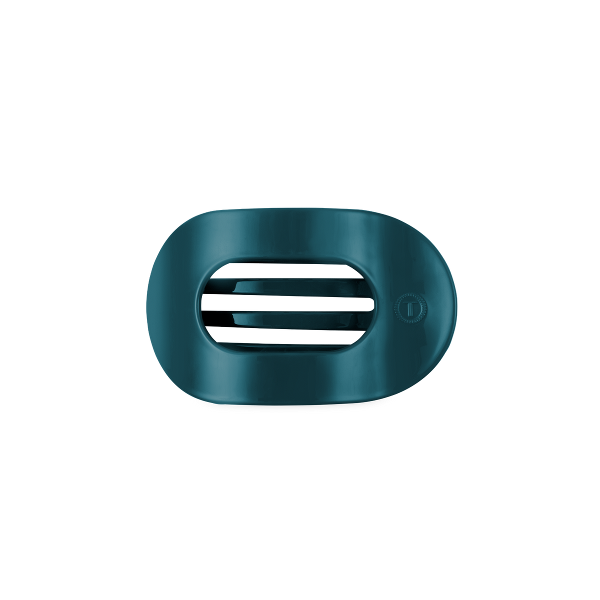 TELETIES - Teal With It Small Flat Round Hair Clip
