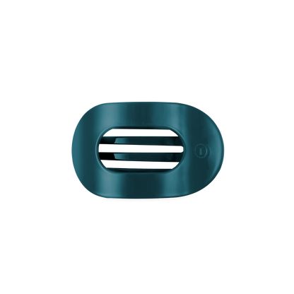 TELETIES - Teal With It Small Flat Round Hair Clip