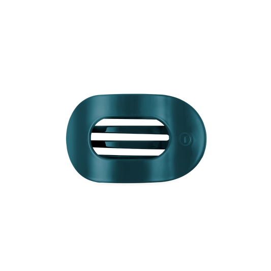 TELETIES - Teal With It Small Flat Round Hair Clip
