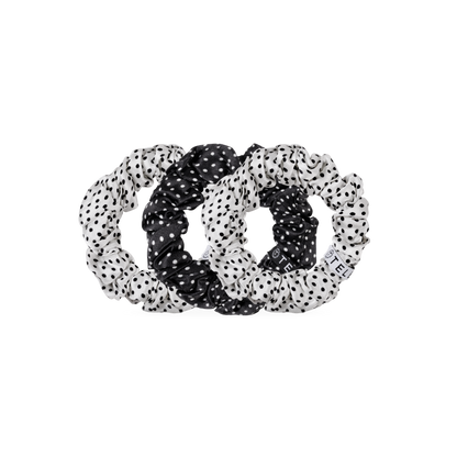 TELETIES - Polka Dot Party Large Silk Scrunchie