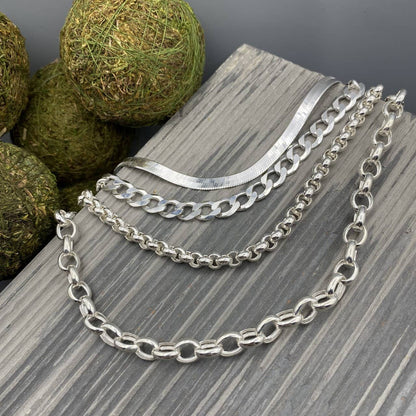 Something Silver - 5.5mm Silver Herringbone Chain