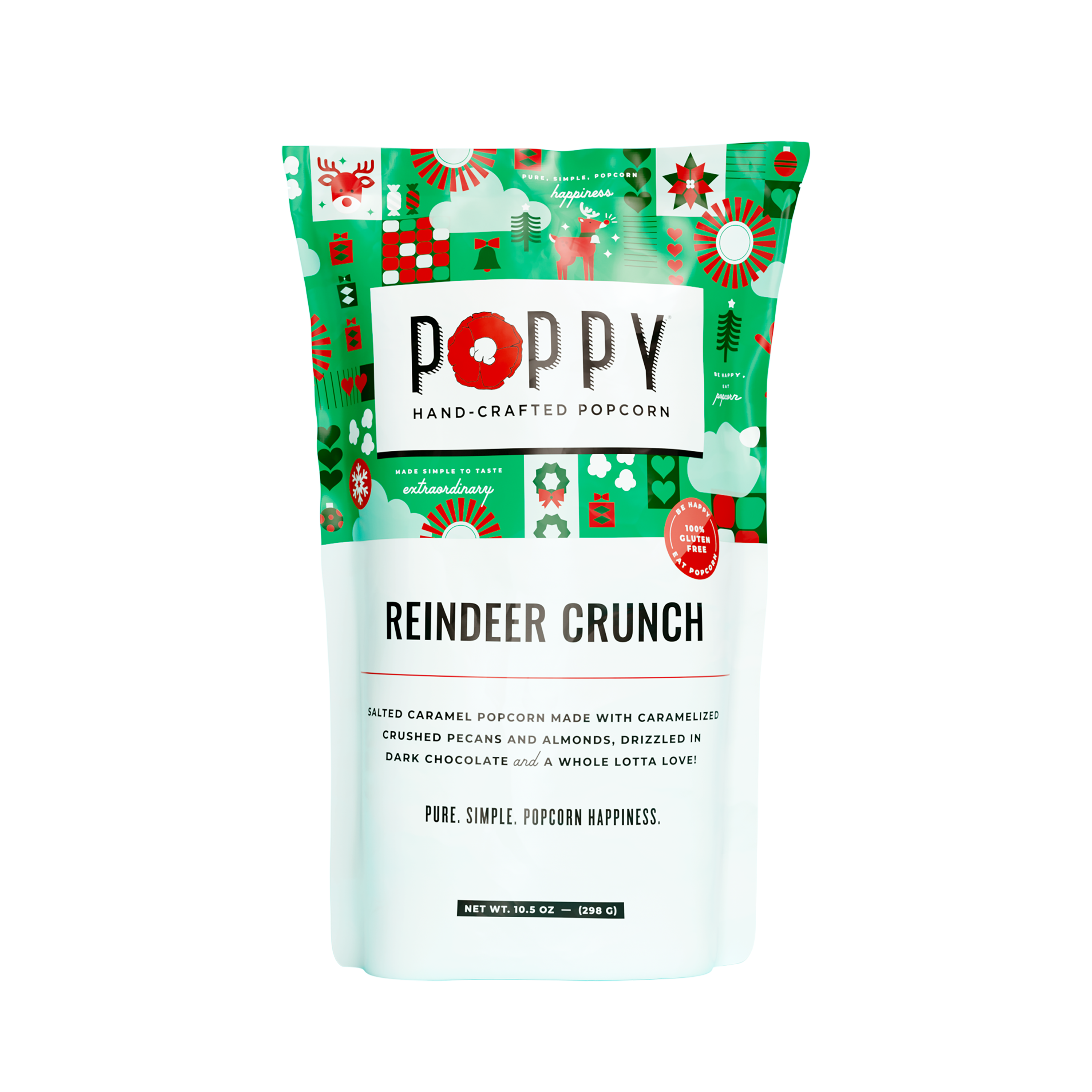 Poppy Hand-Crafted Popcorn - Reindeer Crunch Popcorn