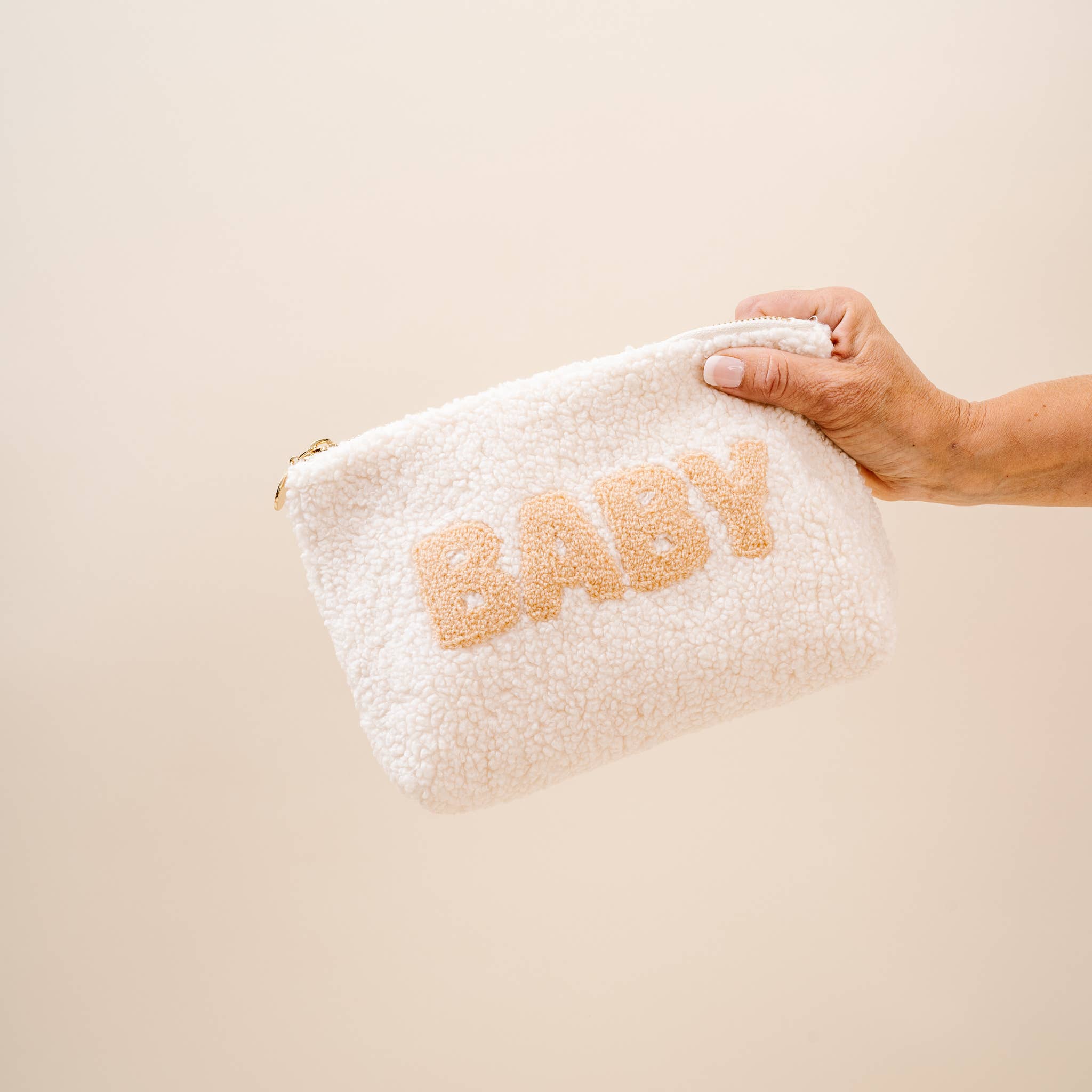 The Darling Effect - Cream Teddy Pouch - Baby