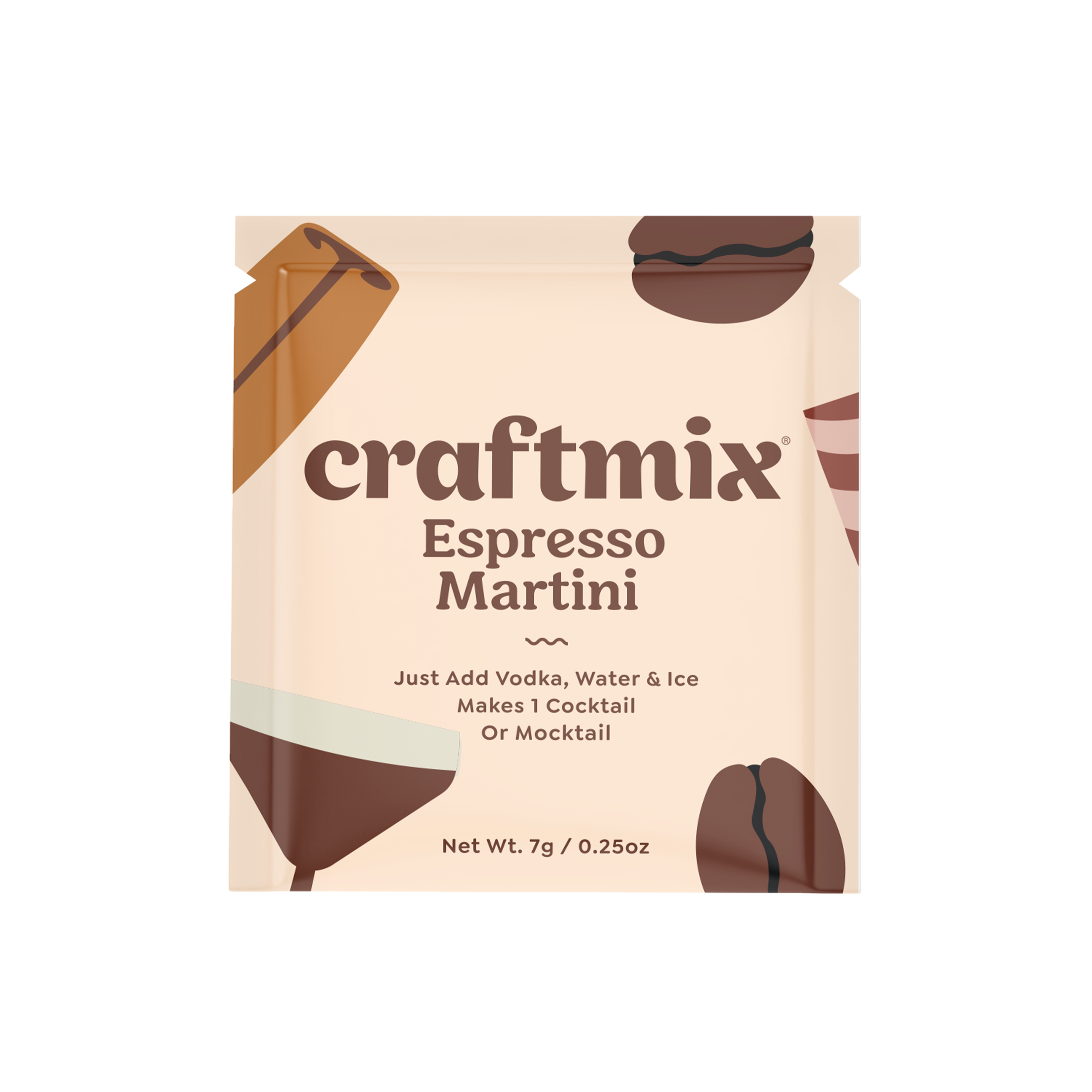 Craftmix - Espresso Martini Mixer - Single Packets / Caddy Refills