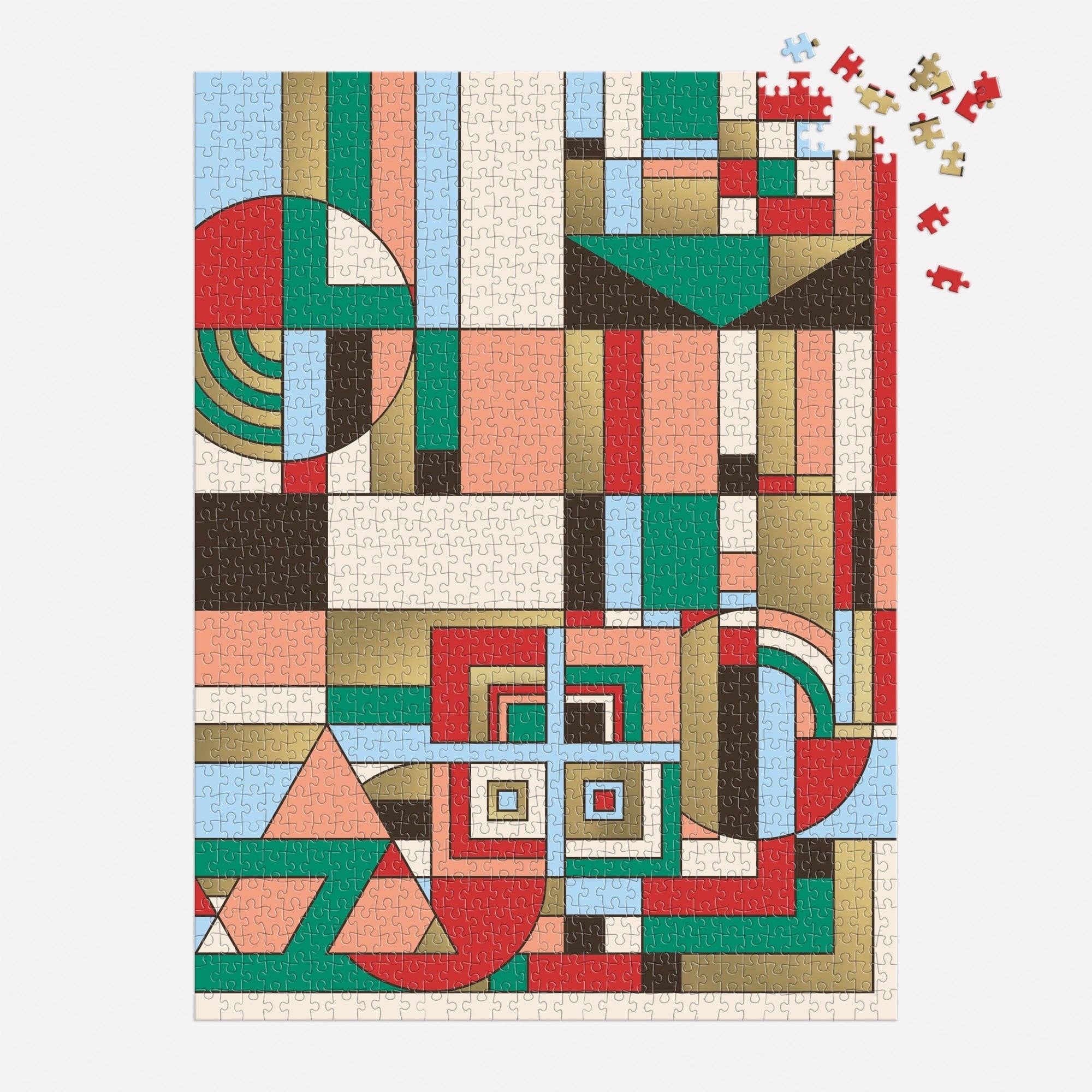 Chronicle Books - Frank Lloyd Wright December Gifts 1000 Piece Foil Puzzle
