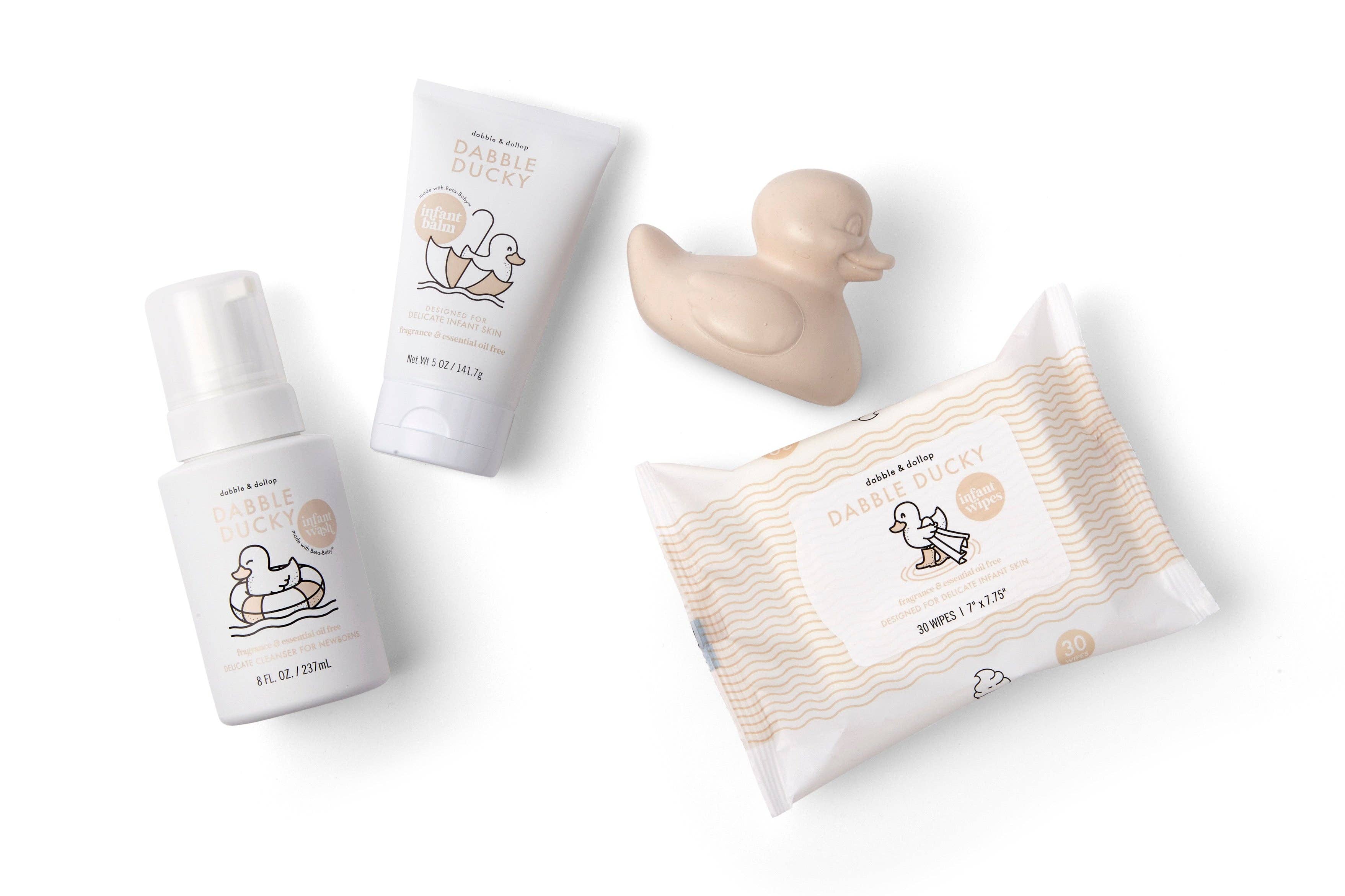 Dabble & Dollop - Latex-Free Duck Bath Toy & Teether